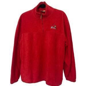 Louisville Cardinals Men’s Fleece Half Zipper Sweater Size Large